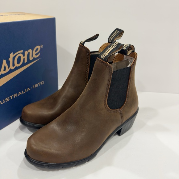 Blundstone 1673 Antique Brown Leather Chelsea Ankle Women’s Boots - Picture 8 of 9